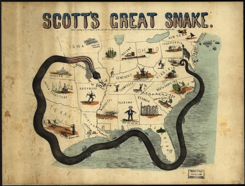 Anaconda Plan Union Invasion During Civil War