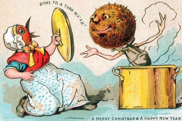 Weird Christmas Ads Meatball Pan