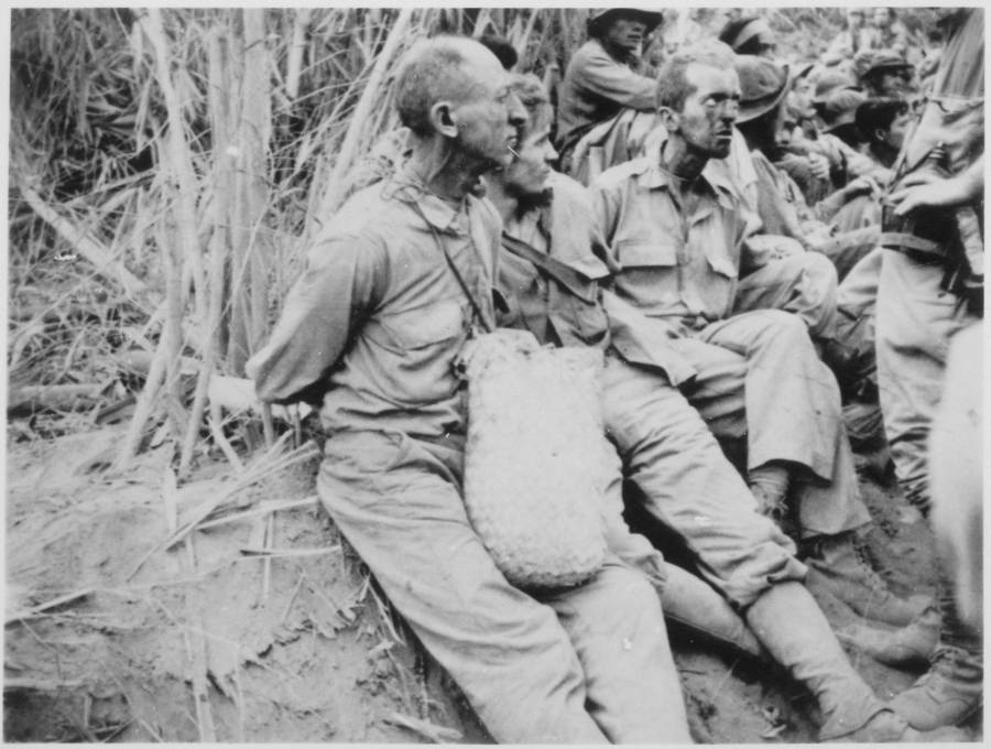 Prisoners During The Bataan Death March