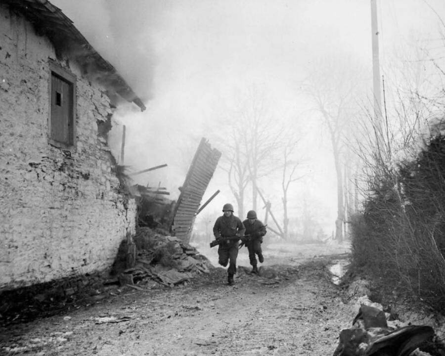 US Troops In Montleban Belgium