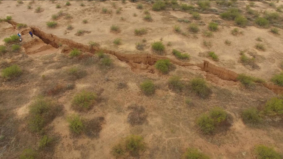 Arizona Earth Fissure Drone Big