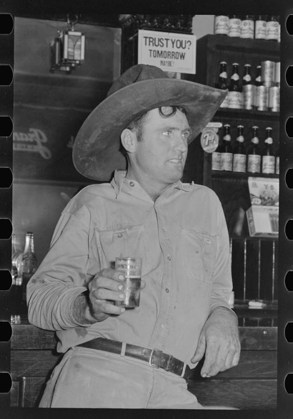 Cowboy Drinking