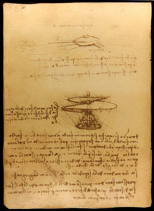 Da Vinci Aerial Screw Design