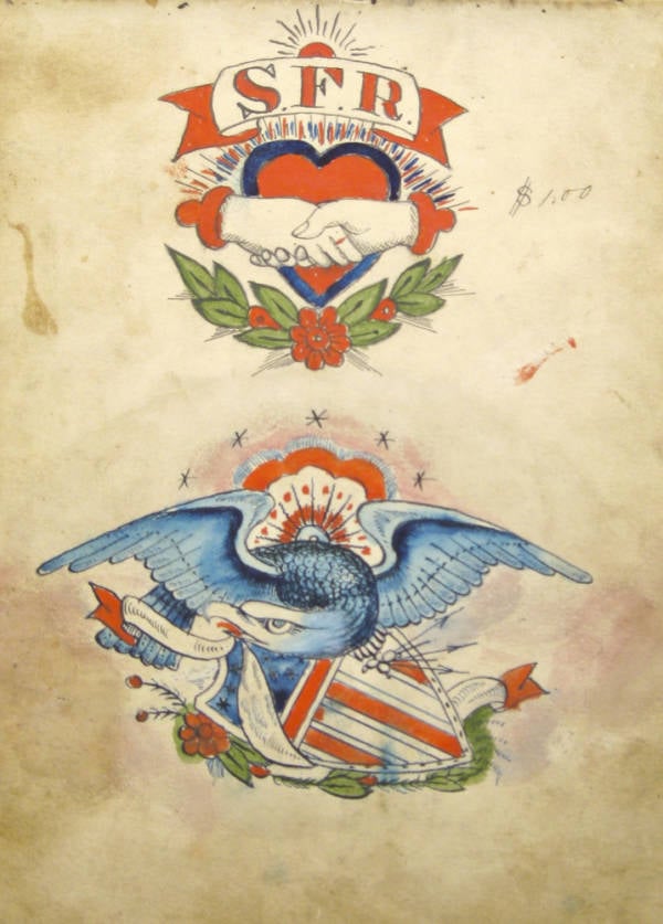 Eagle Shield Tattoo Design