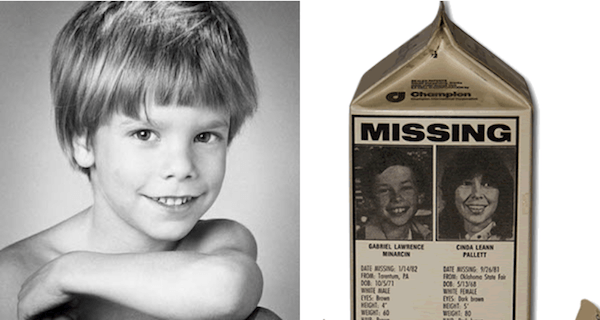 missing children milk carton