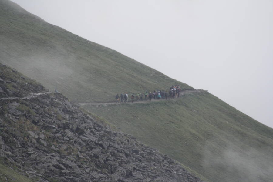 Hikers At Roopkund Lake