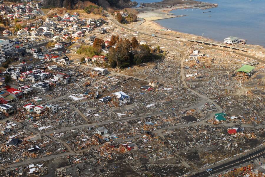 Tsunami Damage To Otsuchi