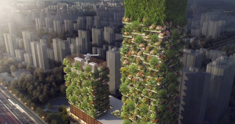 China Is Growing A Vertical Forest To Gobble Up CO2