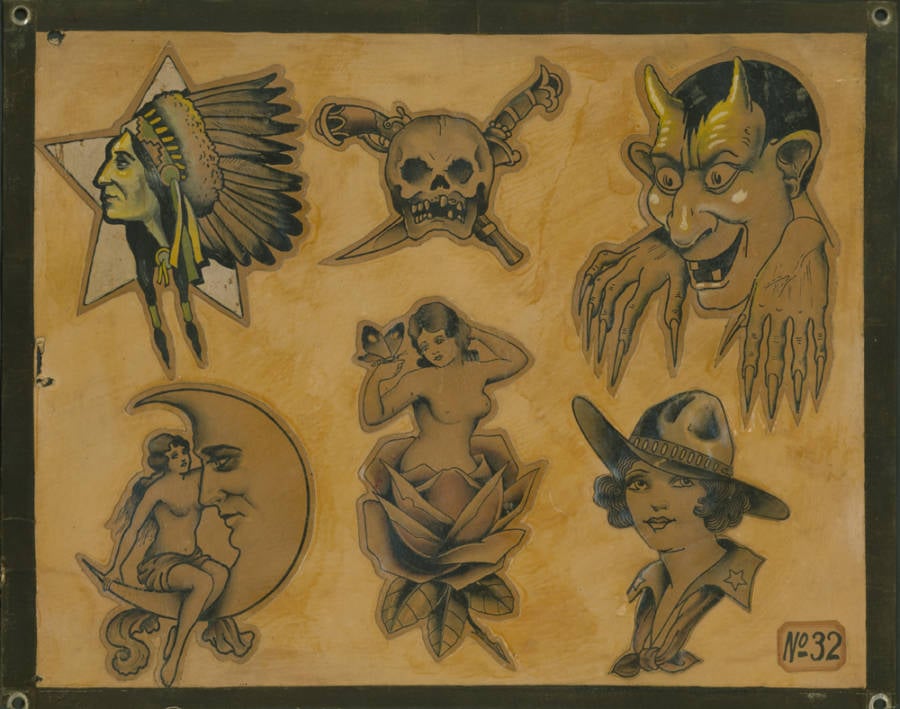 Vintage Tattoo Drawings