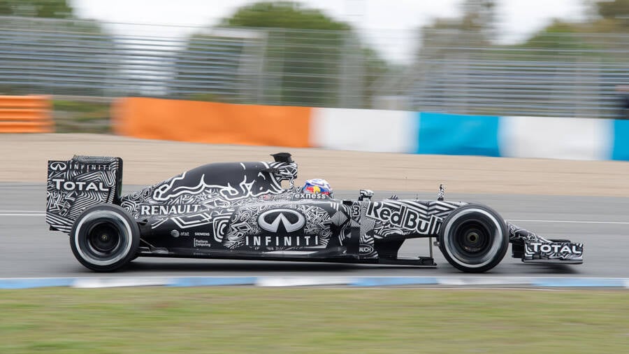 Formula 1 Red Bull Car Dazzle Camouflage