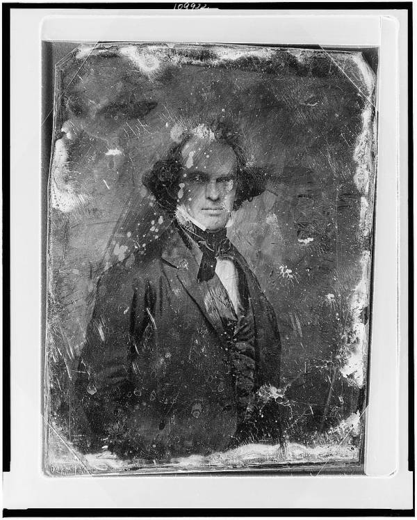 Nathaniel Hawthorne Half Length Daguerreotype