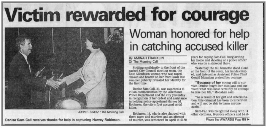Newspaper Clipping Of Sam Cali