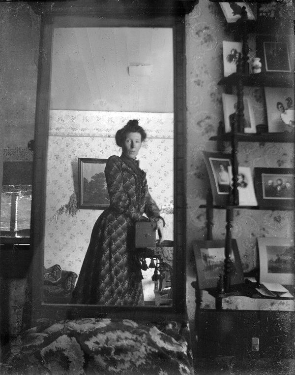 Unidentified Woman Taking Her Own Photograph