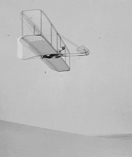 Wright Glider Flying