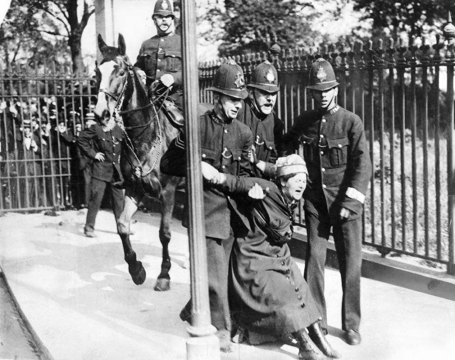 British Police And Suffrage Protest