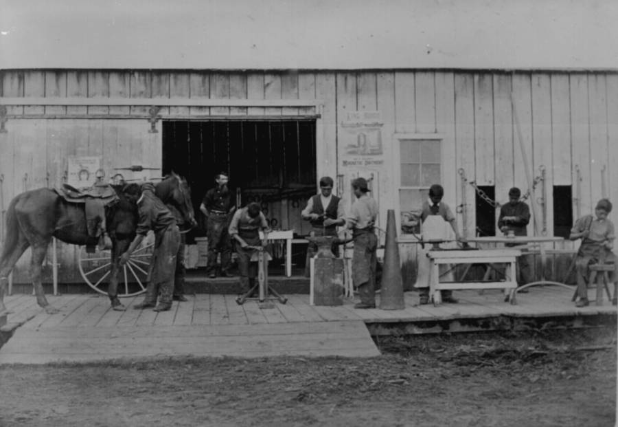 Indian Training School Blacksmiths