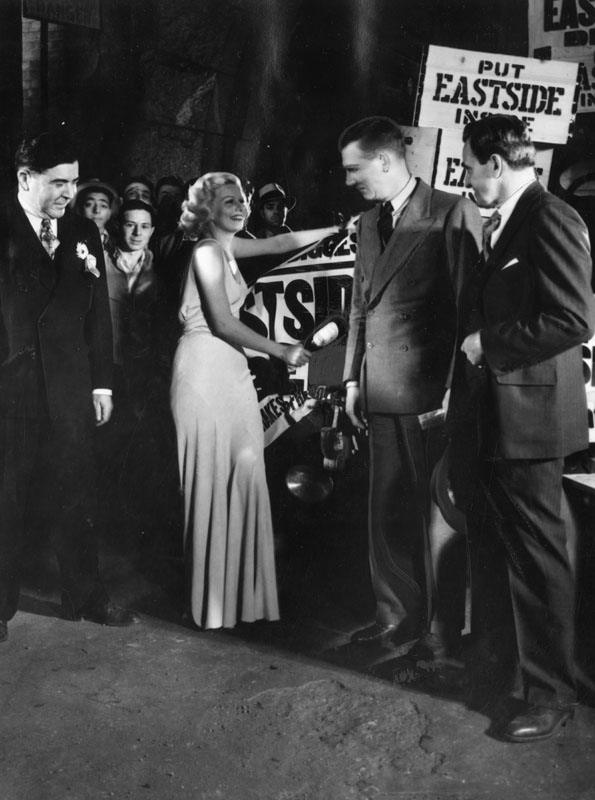 Jean Harlow Christens Beer