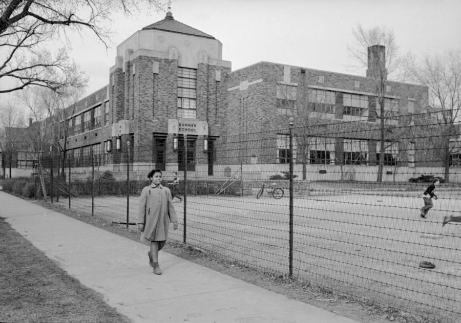 Linda Outside Sumner Elementary