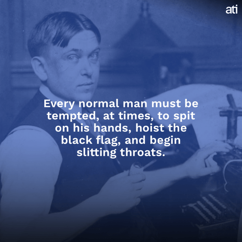 Mencken Slitting Throats