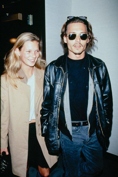 Kate Moss and Johnny Depp
