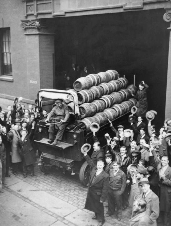 Truck Leaving Brewery