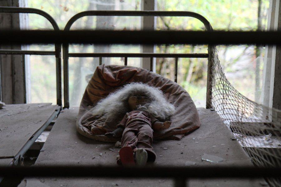 Rotting Table With Stuffed Toy