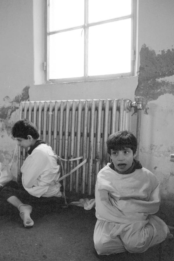 Children Tied To Radiator