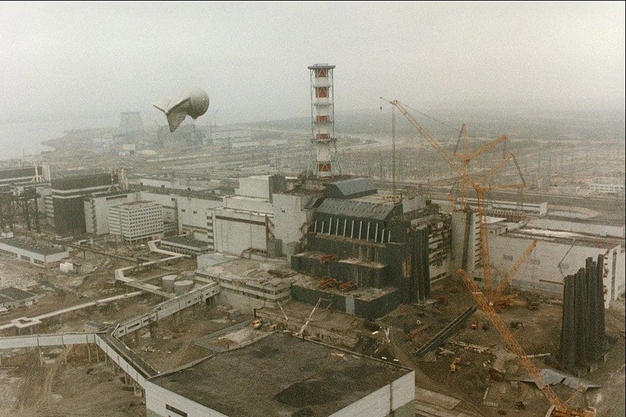 Aerial View Of Chernobyl After Explosion