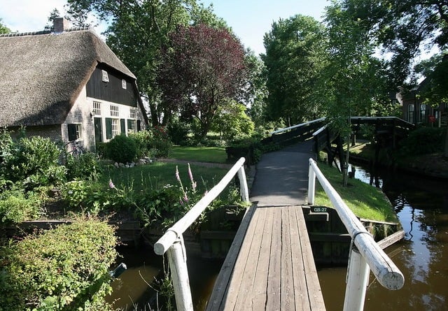 Bridge Over A Canal