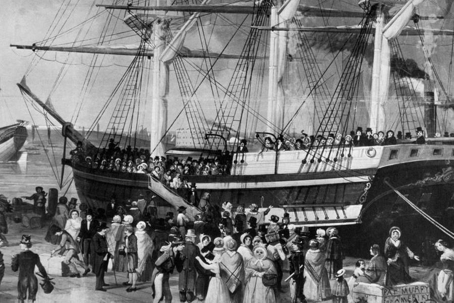 Immigration History Embarking Colonists