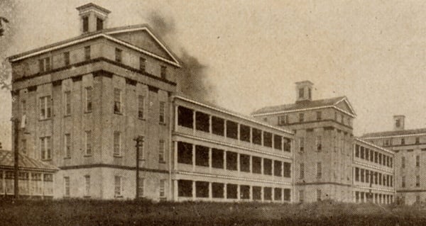 Insane Asylum Postcard 1915