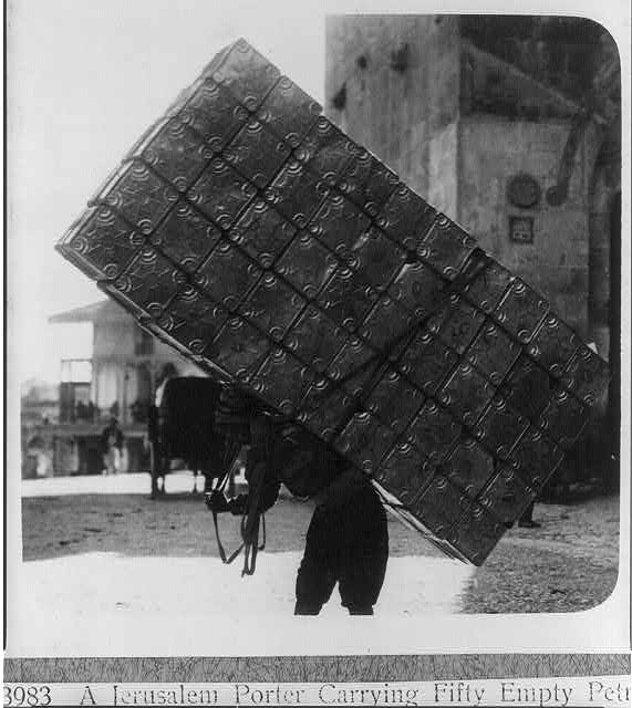 Jerusalem Porter Carrying Petrol