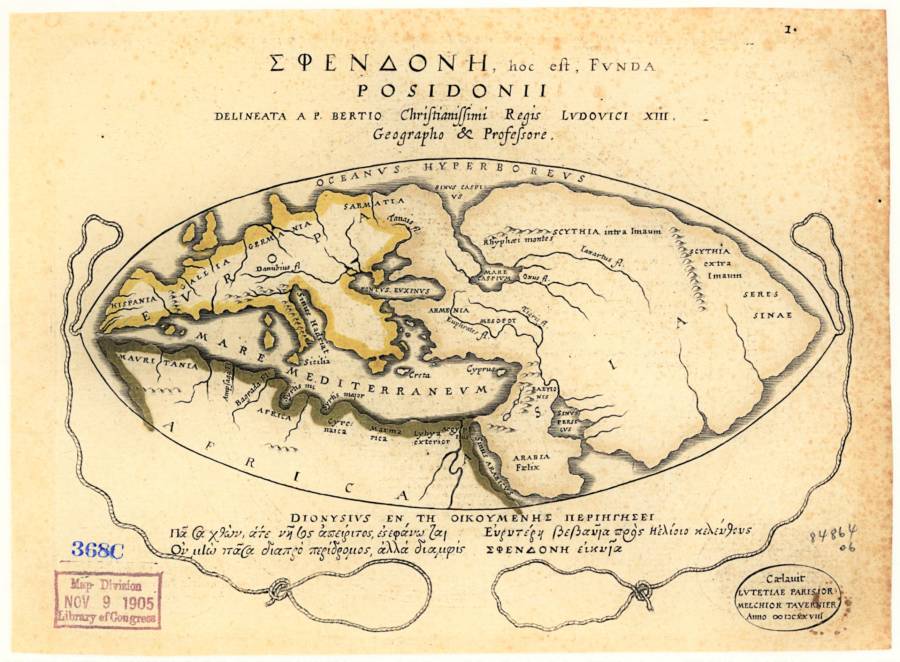 29 Ancient World Maps So Inaccurate They Re Downright Comical   Posidonius Early World Maps 