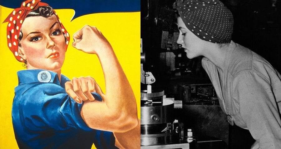 Fisting time coffee mug with color inside rosie the riveter
