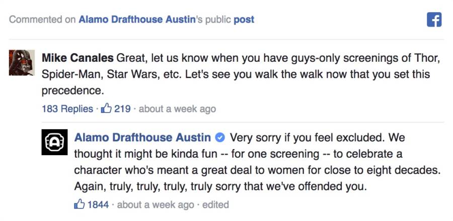 Alamo Drafthouse Facebook