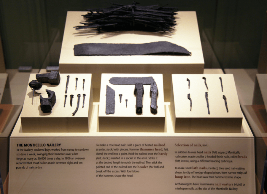 Artifacts From The Monticello Nailery