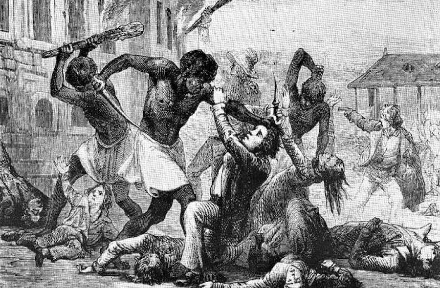 Haitian Slaves Rebelling Against The French
