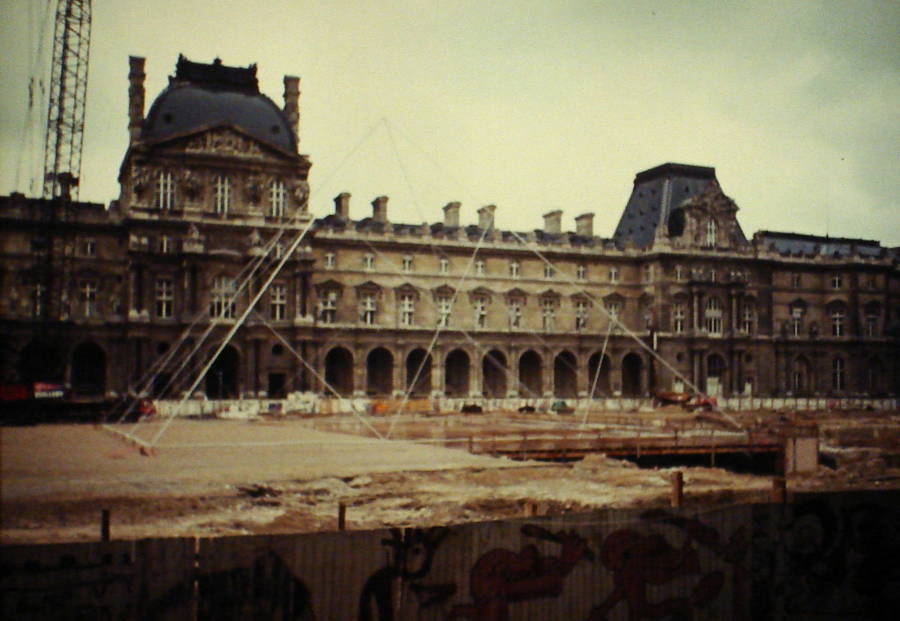 Louvre Pyramid Wireframe
