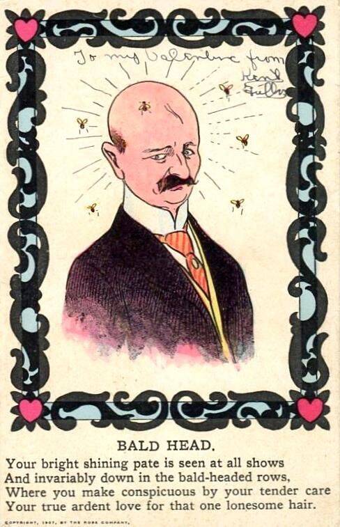 Mock Valentine Against Baldness