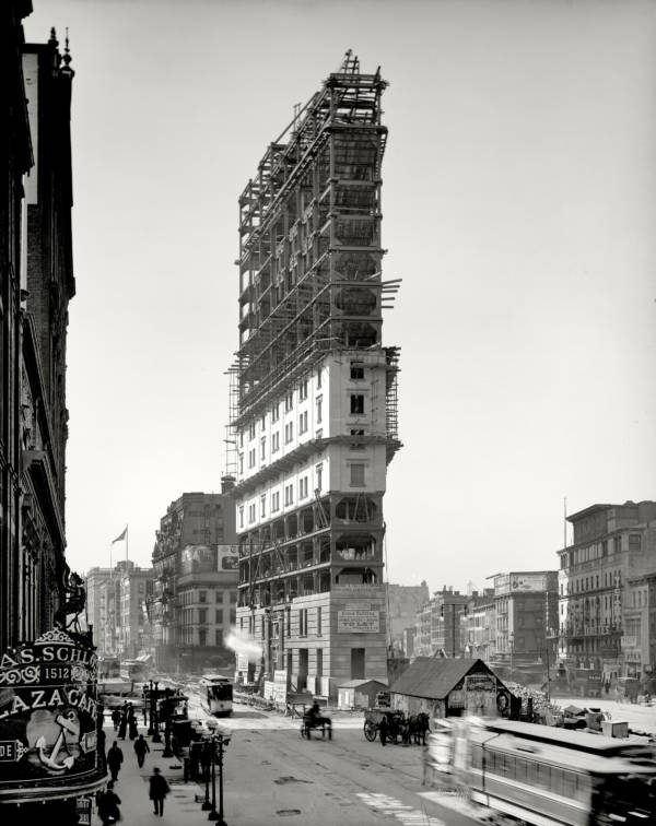 One Times Square Construction