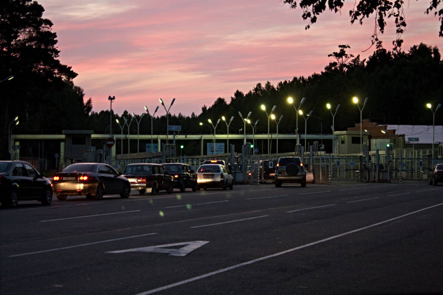 Streetlights Pink Clouds