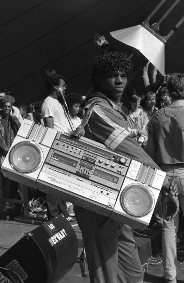 80s Boombox On Shoulder