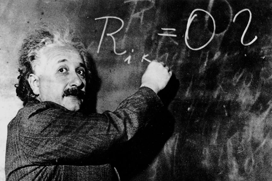 Einstein Picture Chalkboard