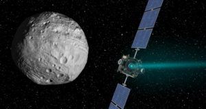 Featured Satellite Approaches Asteroid