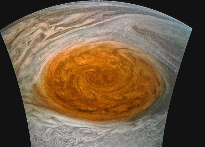 Juno Cam Red Spot