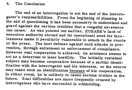 Kubark Conclusion