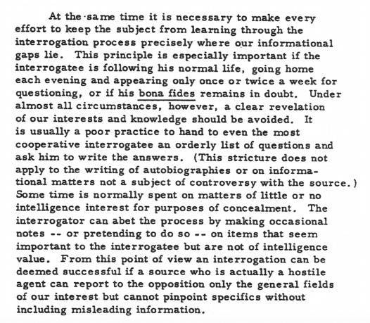 Kubark Manual Excerpt