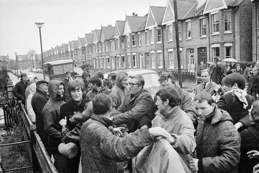 Beatlemania Fans Grab Lennon