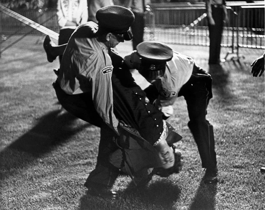 Beatles Fan Dragged Away
