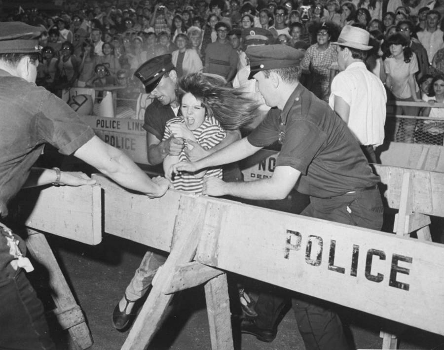 Beatles Fan Fights Police